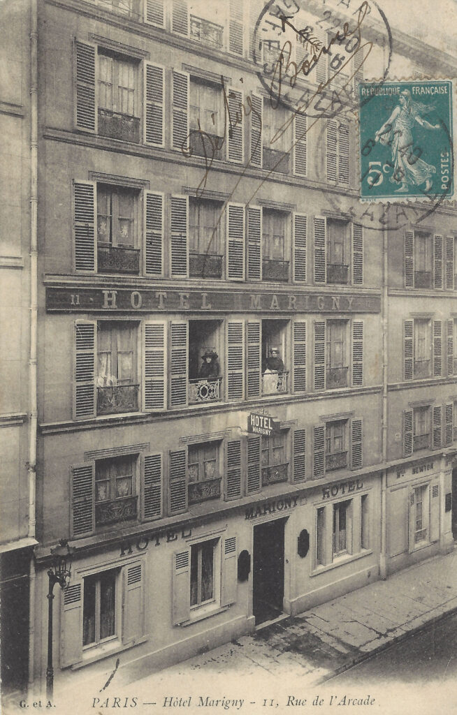 Anonyme, L’hôtel Marigny, avant 1911, carte postale