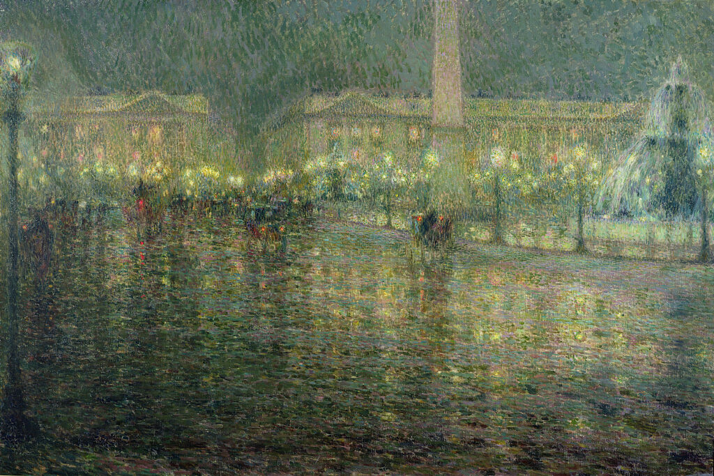 Henri Le Sidaner, La Place de la Concorde, 1909 Musée des Beaux-Arts, Tourcoing
