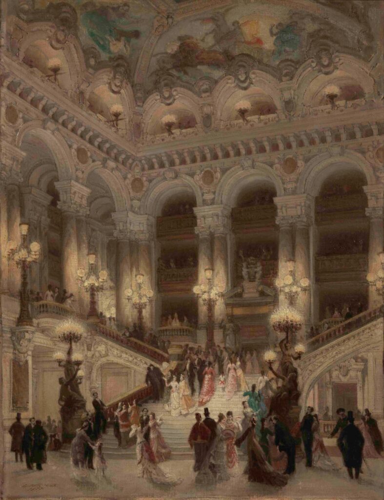 Louis Béroud, L'escalier de l'Opéra, 1877