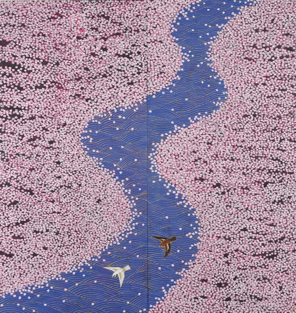 Hiramatsu Reiji (né en 1941)Giverny, l’étang de Monet, couleurs de printemps, 2015