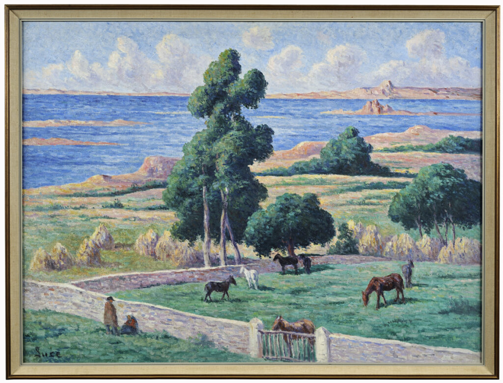 Maximilien Luce (1858-1941), L'Île à bois, Kermouster, Lézardrieux, 1914