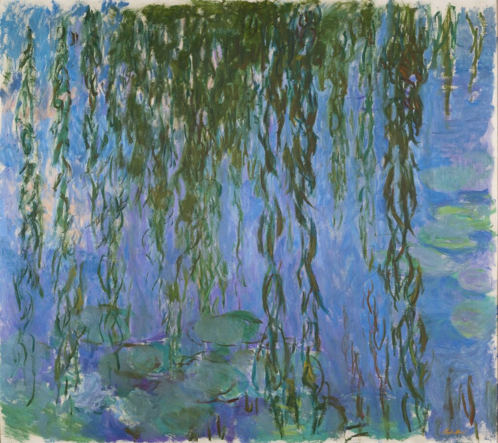 Claude Monet (1840-1926), Nymphéas avec rameaux de saule,1916-1919