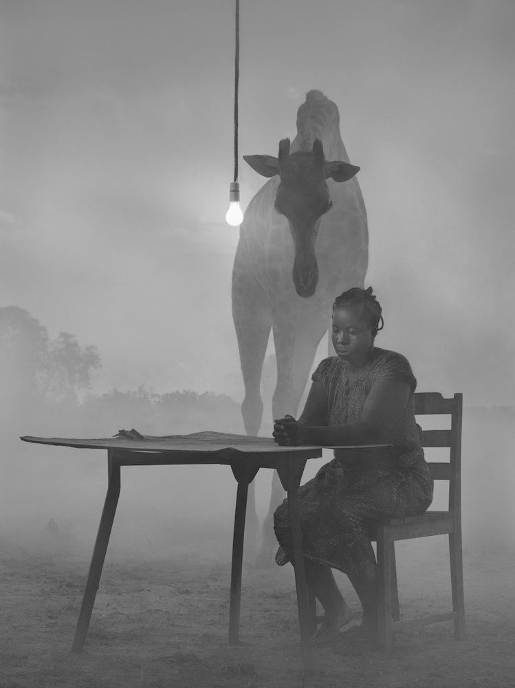 Nick Brandt, Najin and people in fog,-Kenya,-2020