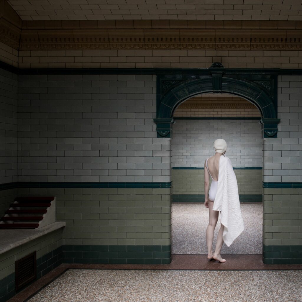 Soo Brunell, Girl at the Turkish bath Manchester