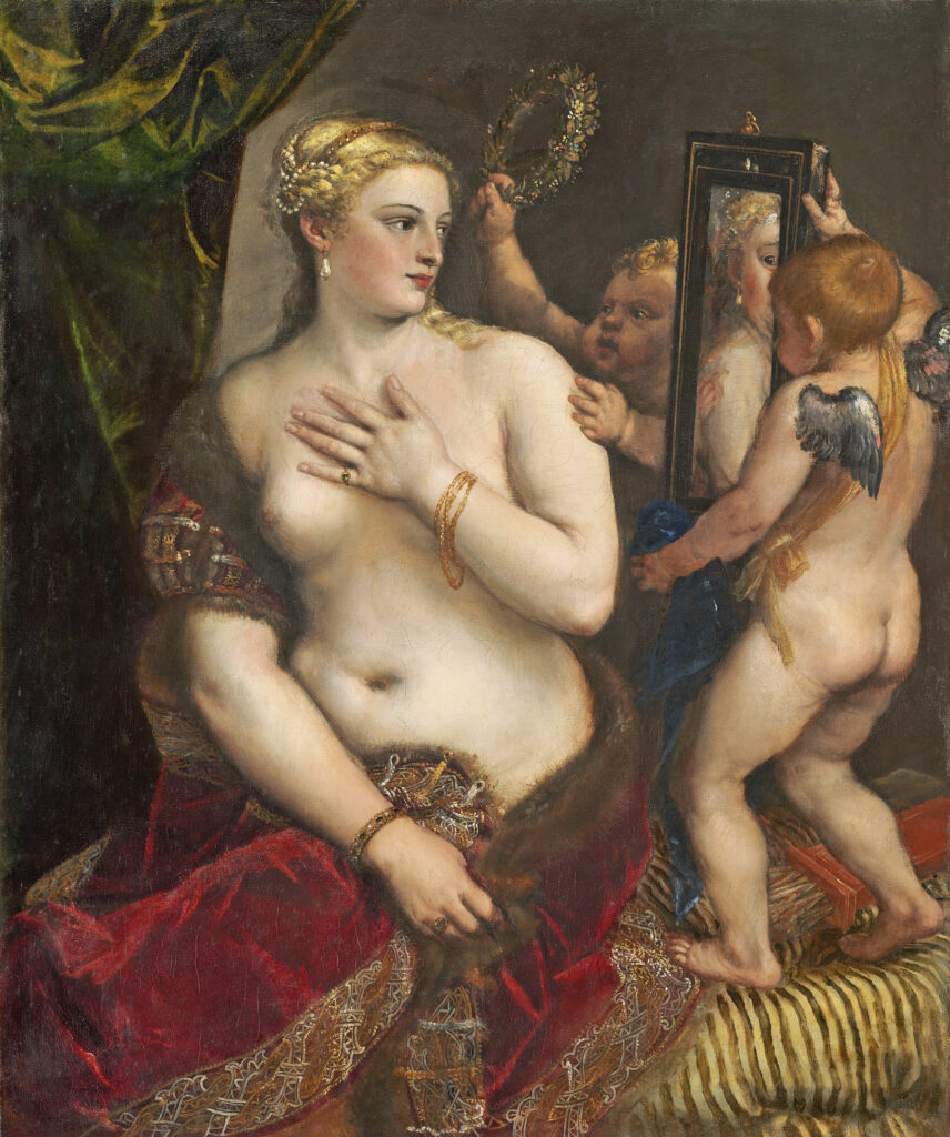 Tiziano Vecellio, Venus with a Mirror, 1555 