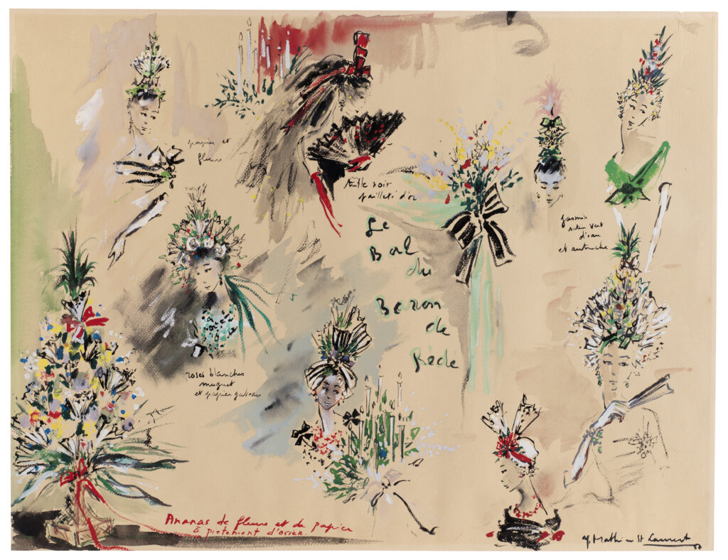 Pour tous les croquis de Yves Saint Laurent exposés au Musée d’Orsay 
