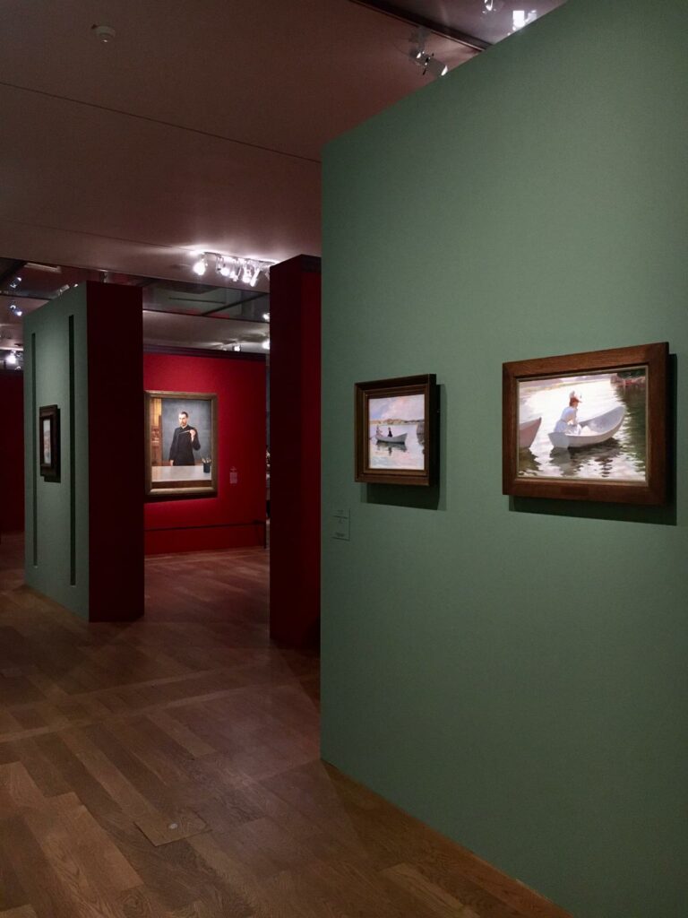 Vue de l'exposition Albert Edelfelt au Petit Palais