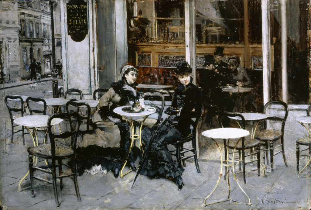 Giovanni Boldini, Conversation au café, 1879