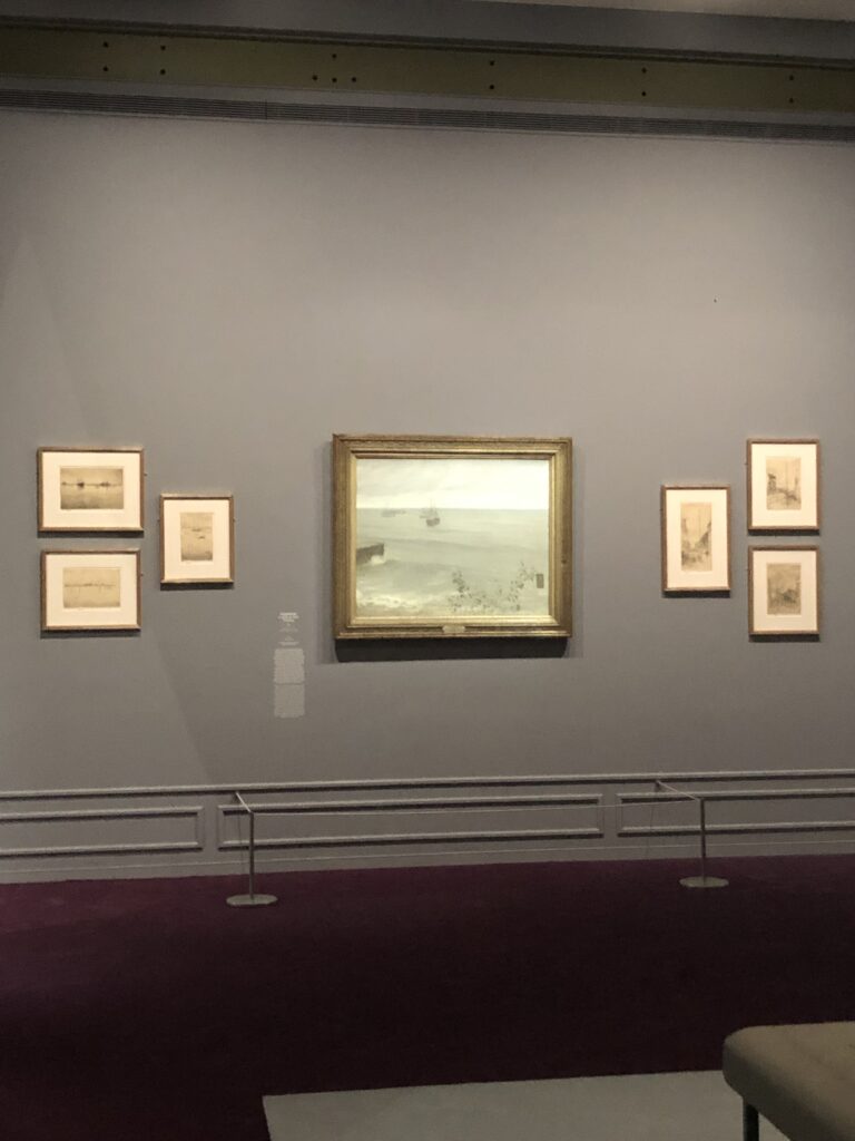 Vue de l'exposition James McNeill Whistler et la Frick Collection au Musée d'Orsay