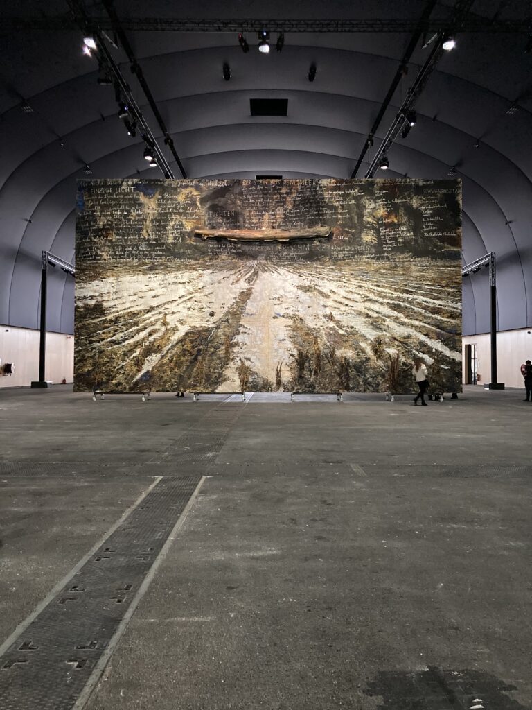 Vue de l'exposition Pour Paul Celan d'Anselm Kiefer au Grand Palais Ephemere 