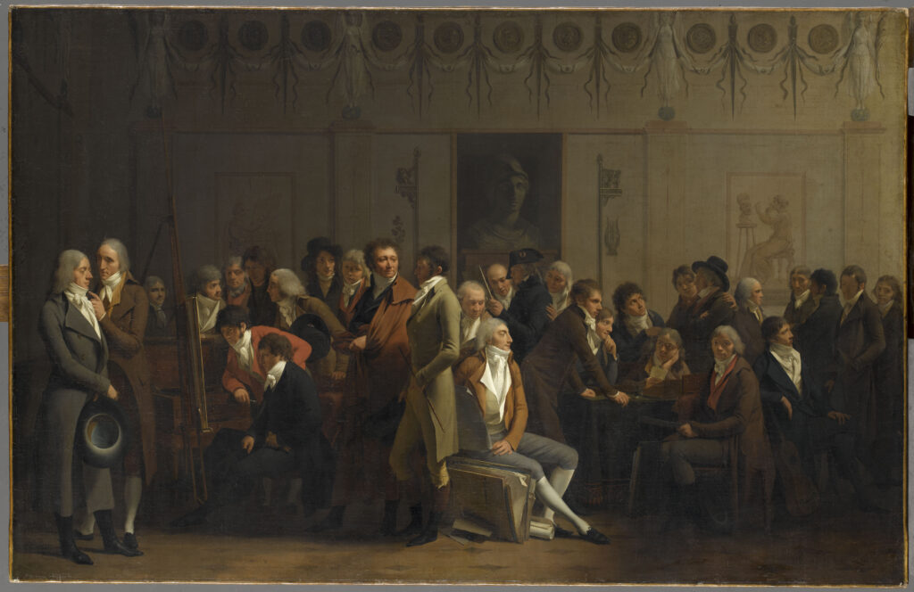 Louis-Léopold Boilly, Réunion d'artistes dans l'atelier d'Isabey, vers 1798