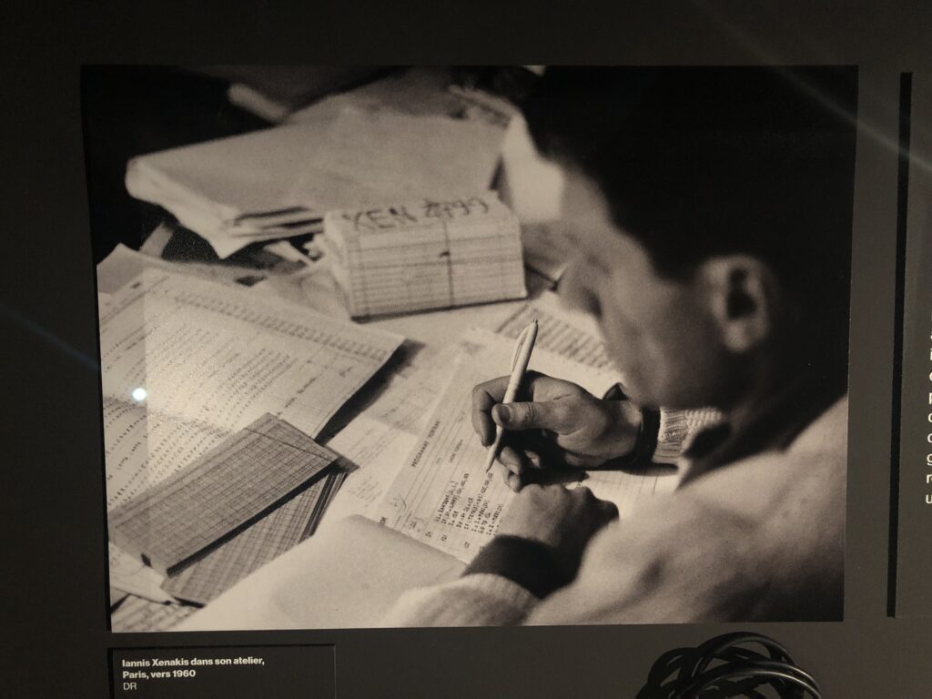 Vue de l'exposition Révolutions Xenakis à la Cité de la Musique - Philharmonie de Paris