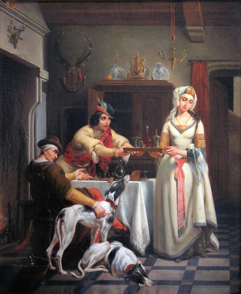 Louis Ricquier, Quentin Durward, Louis XI et Isabelle de Croye, 1844
