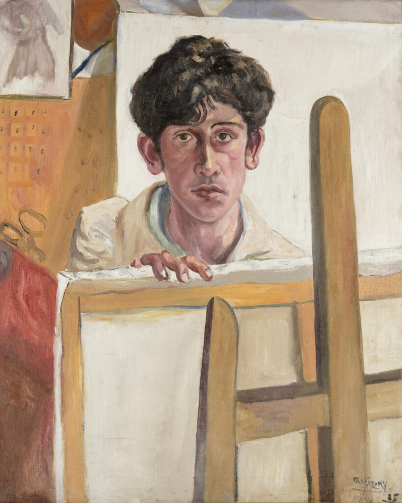 Boris Taslitzky, Autoportrait au chevalet,1925
