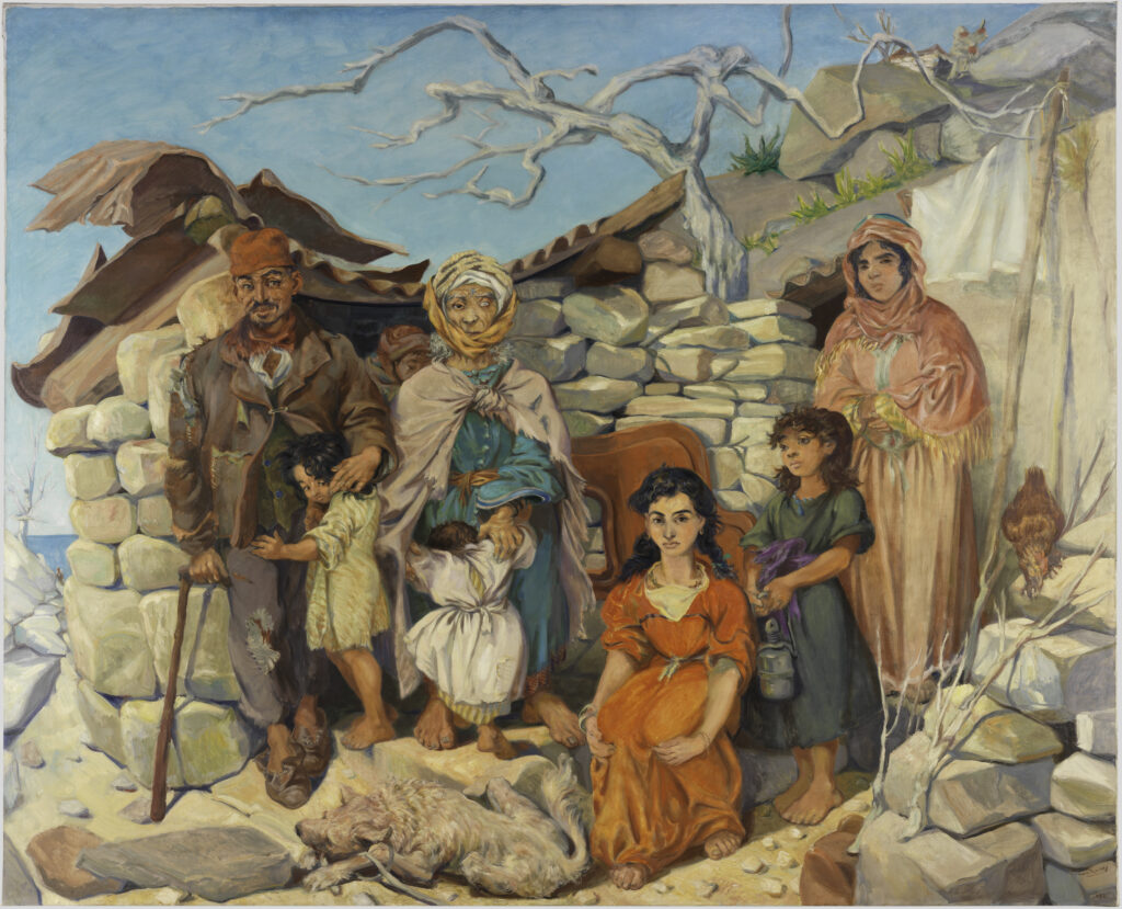 Boris Taslitzky, Famille d’un mineur de fer de Bénisaf (Oranie), 1952
