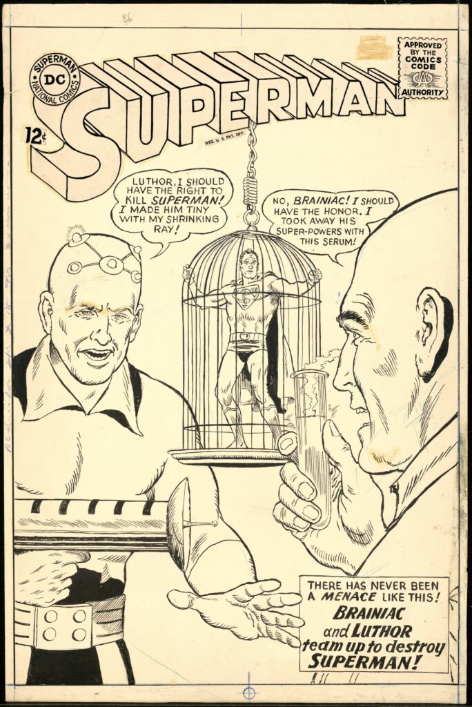 Curt Swan (Douglas Curtis Swan, dit), Superman (Brainiac et Luthor s’allient pour détruire),1964
