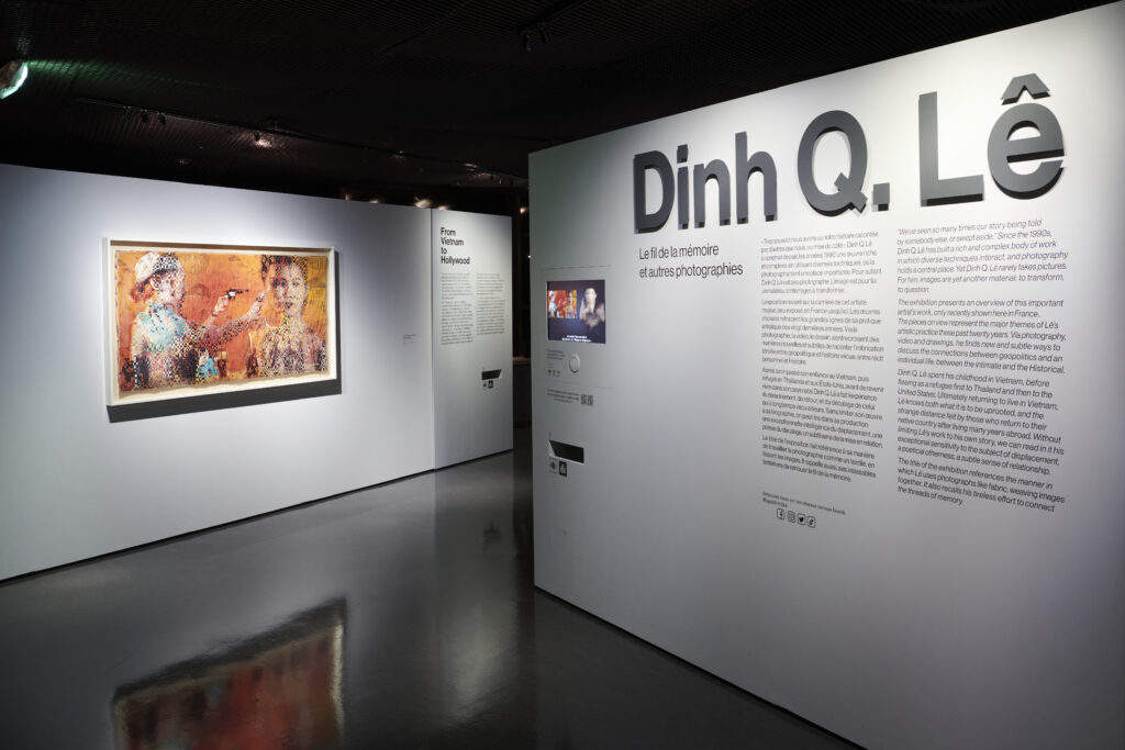 Vue de l’exposition "Dinh Q Lê. Le fil de la mémoire et autres photographies" 