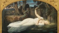Exposition Heroines romantiques au musée de la vie romantique - 10. Léopold Burthe (1823- 1860), Ophélia 1852, huile sur toile, 62,3 x 100,3 cm