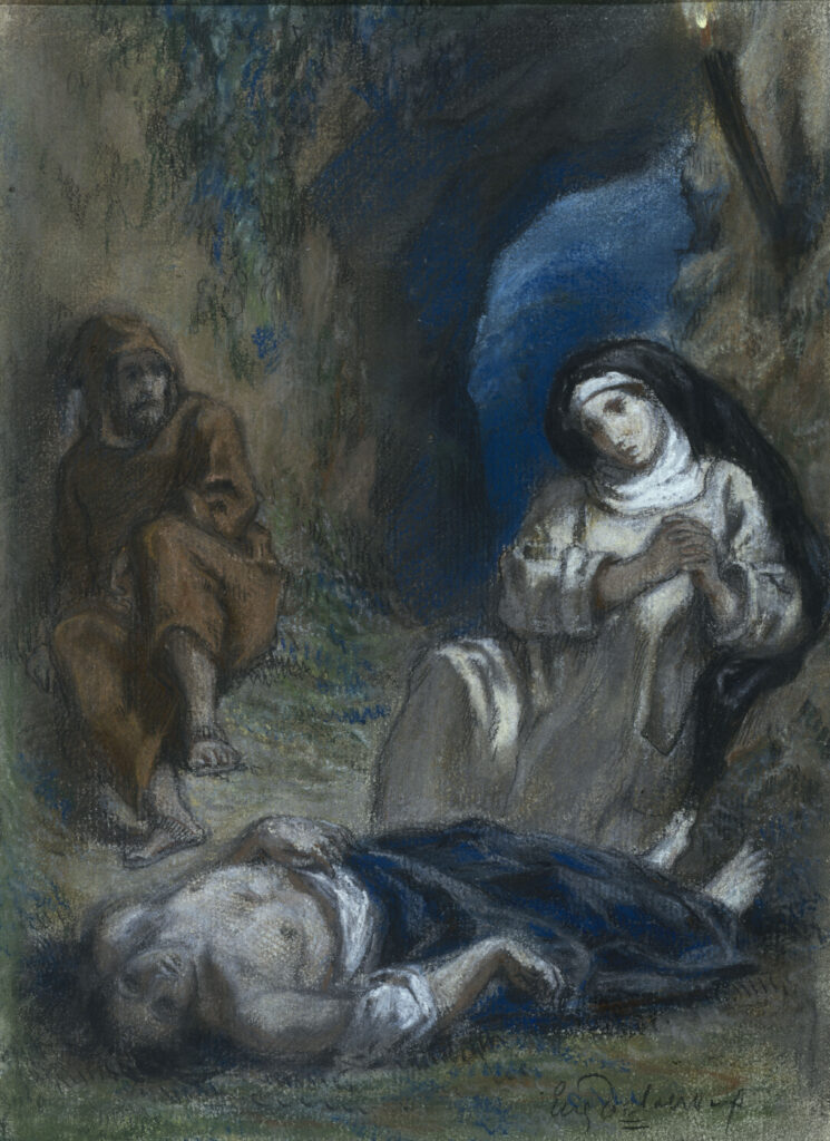 Eugène Delacroix, Esquisse pour la dernière scène de Lélia de George Sand, XIXe siècle