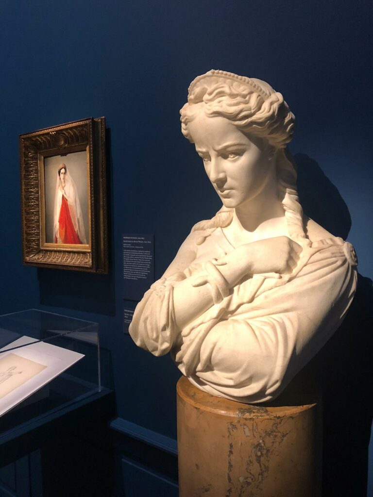 Vue de l'exposition Héroïnes Romantiques au Musée de la Vie Romantique, Paris 9e 