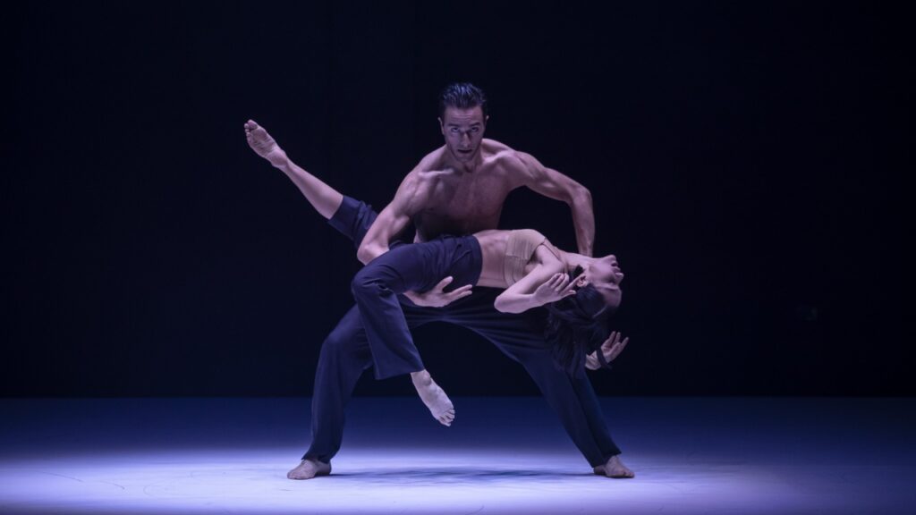 Vue du spectacle de danse ab [intra] de la Sydney Dance Company orchestrée par Rafael Bonachela