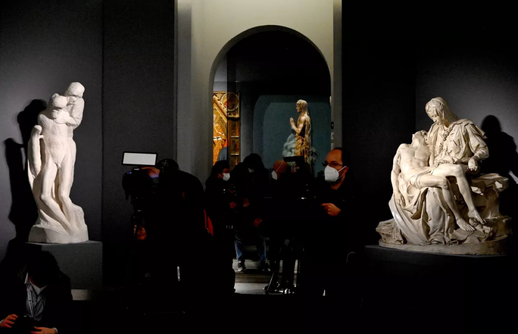 Les trois Pietà dans l'exposition du Musée dell’Opera del Duomo à Florence