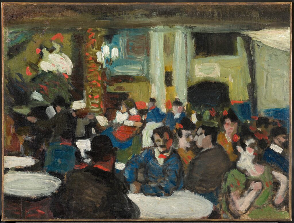 Pablo Picasso, Café-concert du paralelo, vers 1900