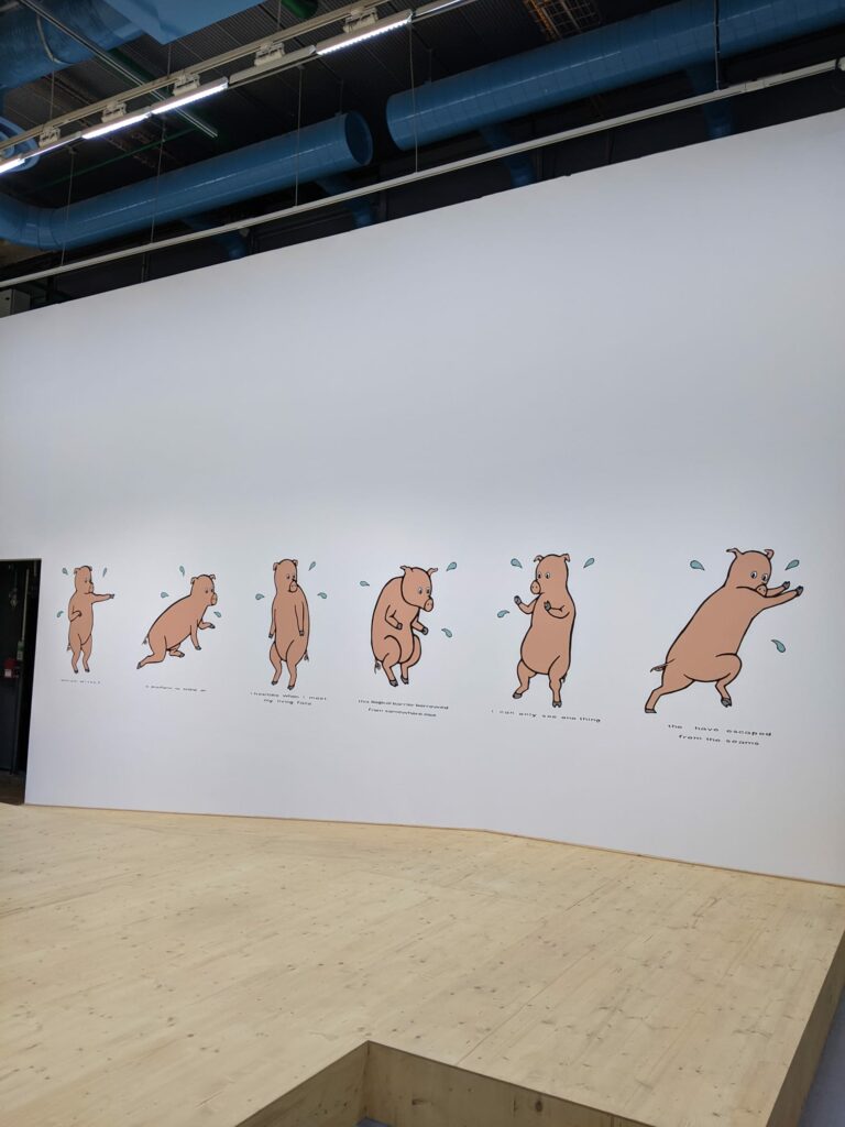 Vue de l'exposition Blind Ambition, Hassa Khan, Centre Pompidou