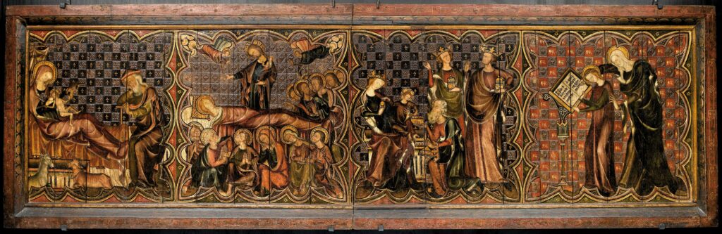 Antependium : Scène de la vie de la Vierge : L'adoration des mages, vers 1330-1340