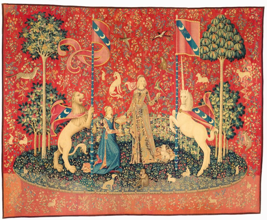 Le Goût, tenture de la Dame à la licorne, vers 1500