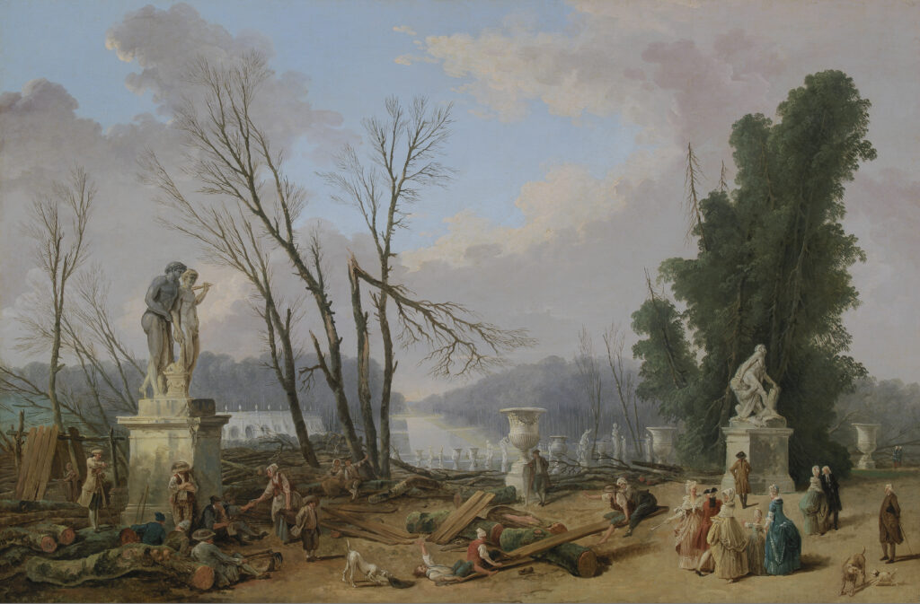 Hubert Robert, Le Tapis Vert, Vers 1775-1777