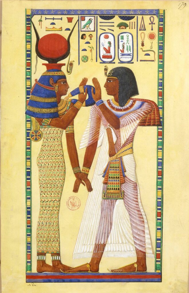  Jean-François Champollion et A. Duschène, Monuments de l’Égypte. Sethi Ieret Hathor, 1835-1845