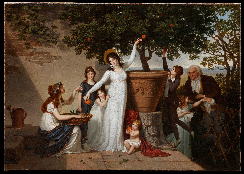 Exposition Louis Gauffier, Musée Fabre, Portrait de la famille Gosselin de Sainct-Même, 1797 ou 1798