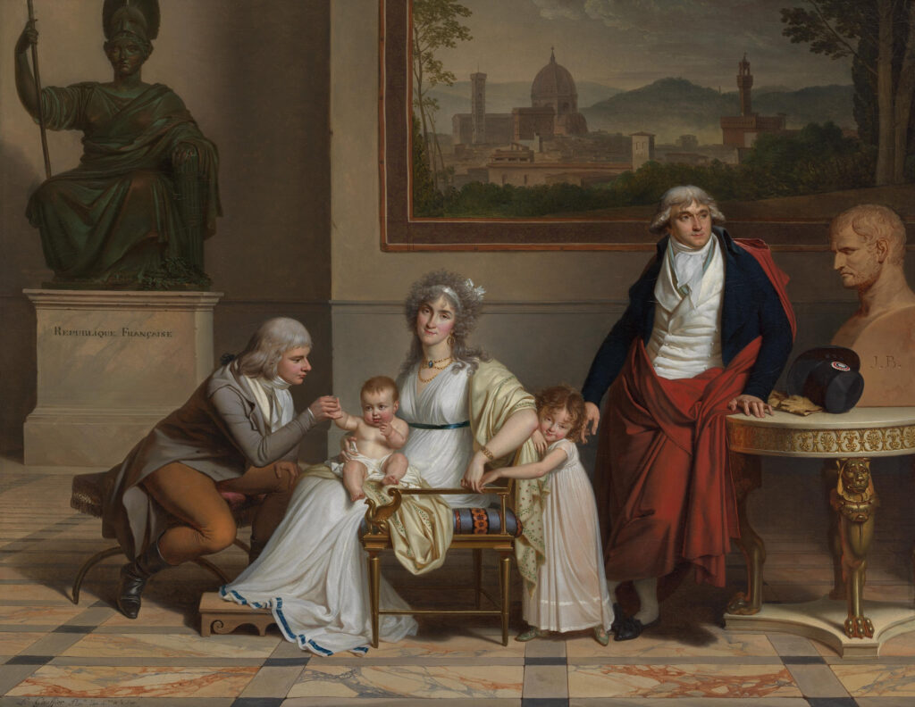 Exposition Louis Gauffier, Musée Fabre, Portrait de la Famille Miot, vers 1795-1796