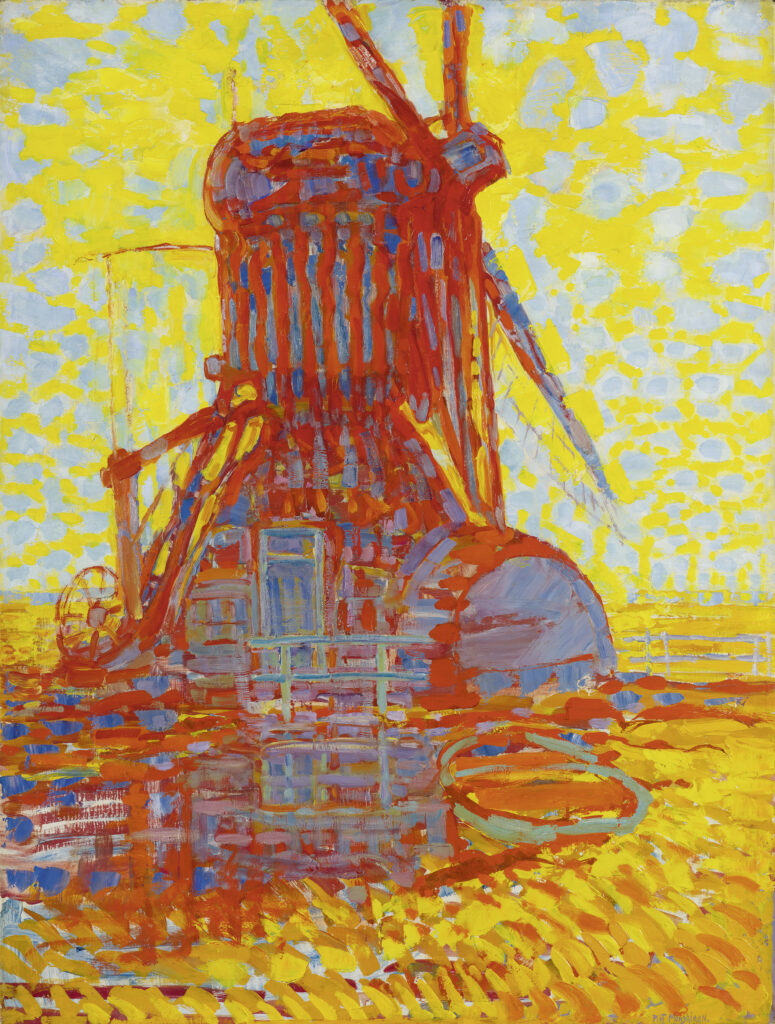 Piet Mondrian, Moulin dans la clarté du Soleil, 1908