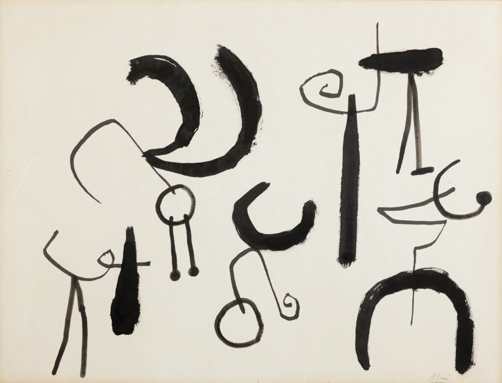 Joan Miro, Composition, la Corrida, 1953