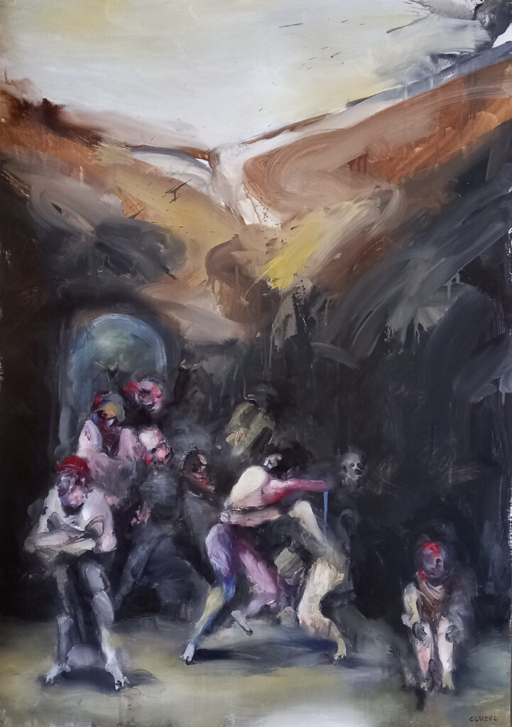 Nicolas Cluzel, L’enclos des fous (d’après Francisco Goya), 2021