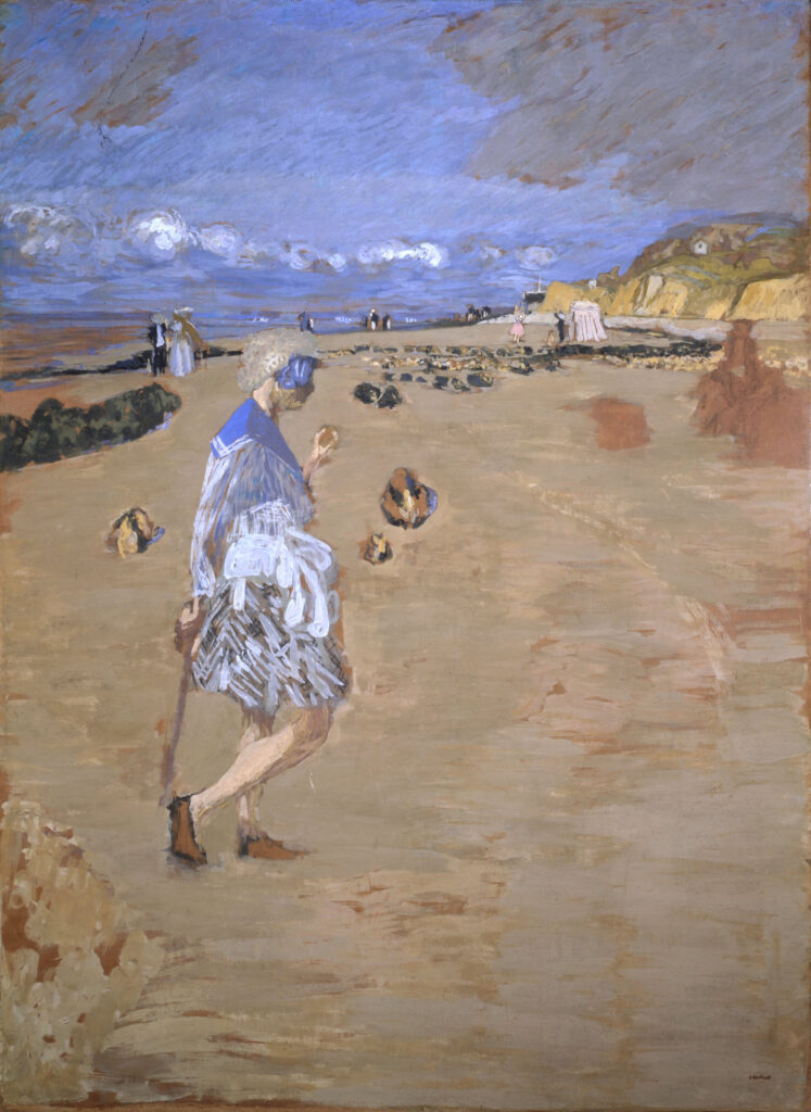 Édouard Vuillard, Annette sur la plage de Villerville, 1910