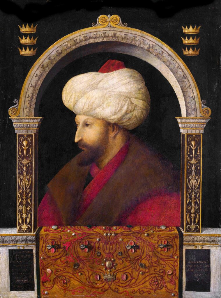 Gentile Bellini, Portrait de Mehmed II, 1480