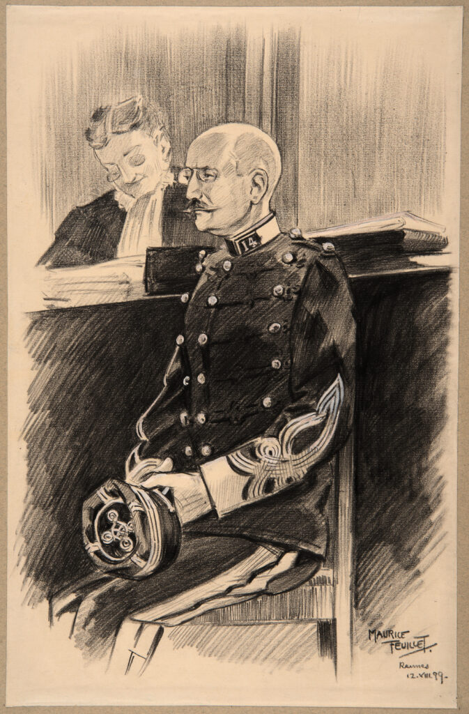 Maurice Feuillet, Alfred Dreyfus au procès(titre attribué), 12 août 1899