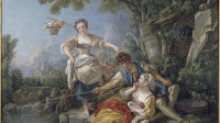 Exposition-à la mode.l'art de paraitre- musée des beaux-arts dijon-François Boucher, La Pêche, 1767