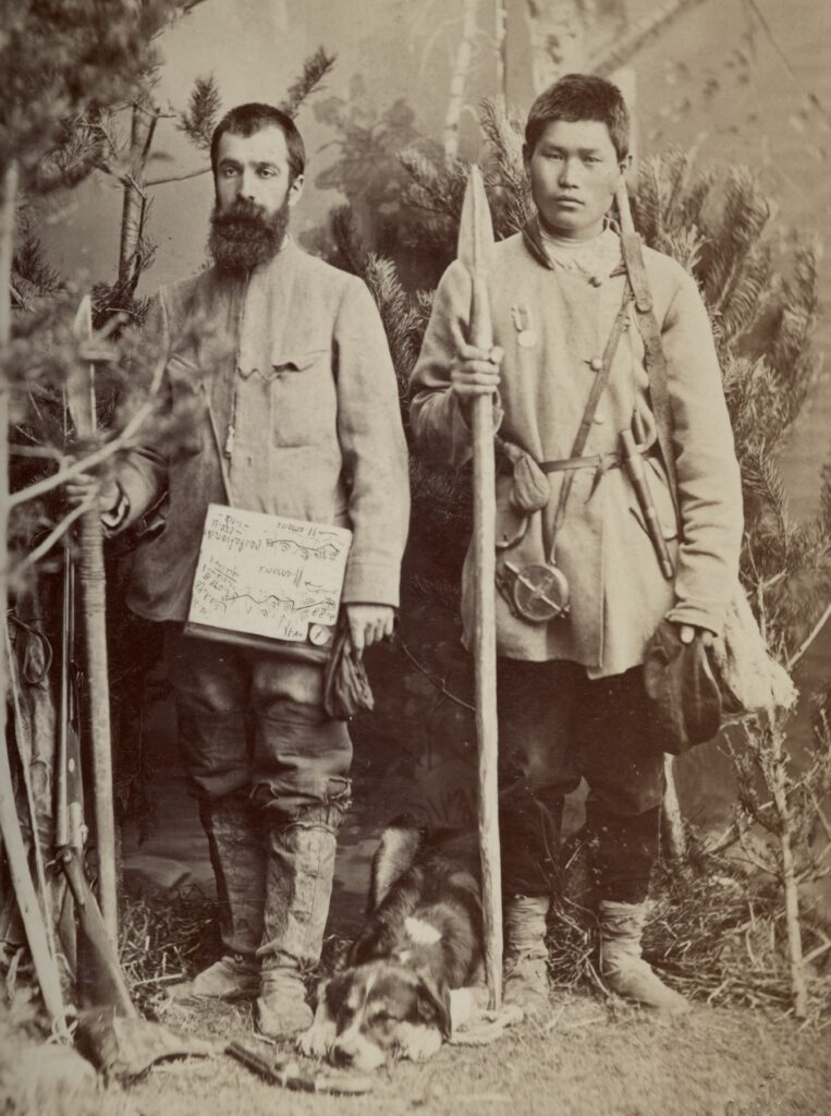 Joseph Martin avec un guide toungouse, 1884