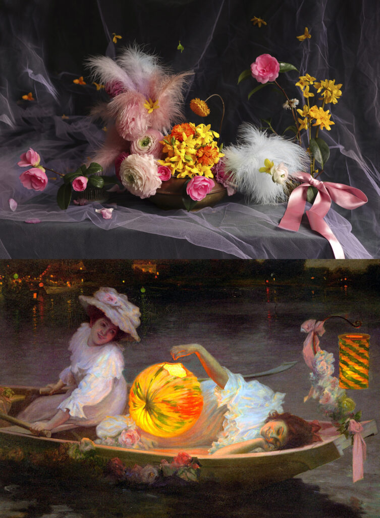 Harriet Parry, interprétation florale de Ulpiano Checa Y Sanz, Carnival Eve
