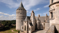 Château de Châteaudun, grosse tour, sainte chapelle et aile Dunois
