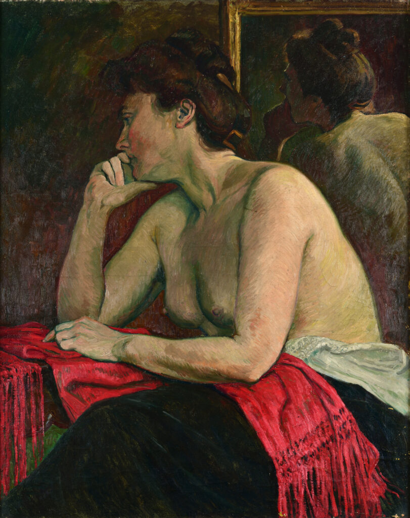 George Daniel de Monfreid, Portrait d'Olympe Rollet Muller de Beaupré au châle rouge, 191