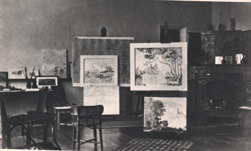 Atelier de Paul Signac à sa villa La Hune, 1903