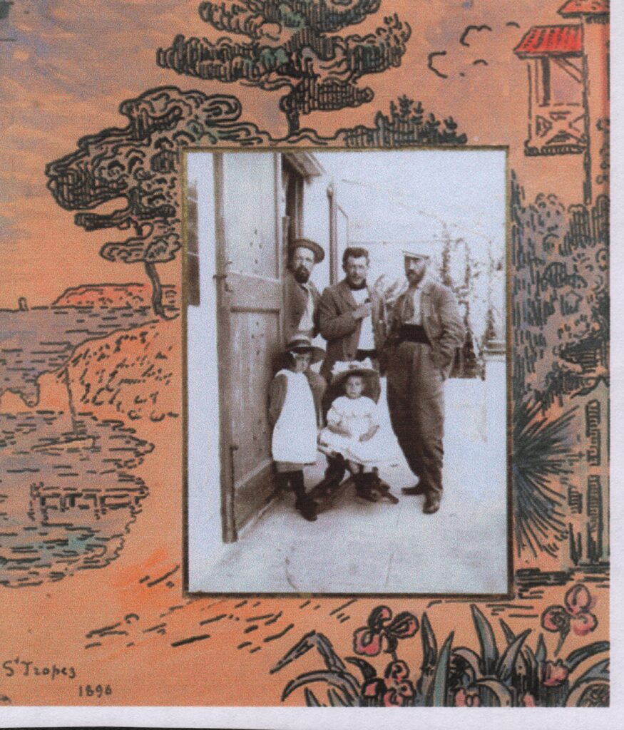 Paul Signac, Jean Peské et Théo Van Rysselberghe devant la Ramade, 1896
