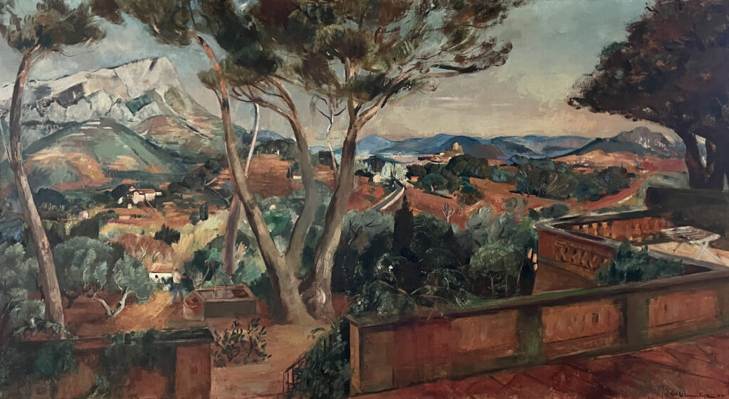 Willy Eisenschitz, Grand paysage avec Le Coudon, 1941
