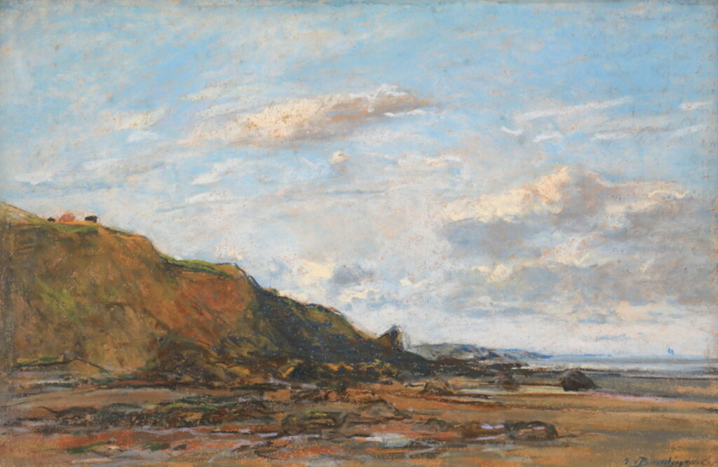 Eugène Boudin, La plage de Bénerville, coucher de soleil, 1894