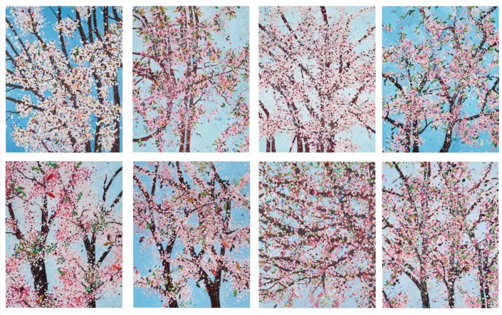 Damien Hirst, The Virtues (H-9), de la série Cerisiers en fleur